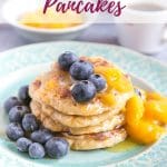 These Mango & Blueberry American style pancakes are delicious and not just for annual Pancake Day, you can make them for your weekend brunches as well! What would you serve them with?