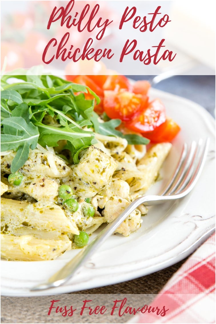 Easy Philly Pesto Chicken Pasta | Fuss Free Flavours