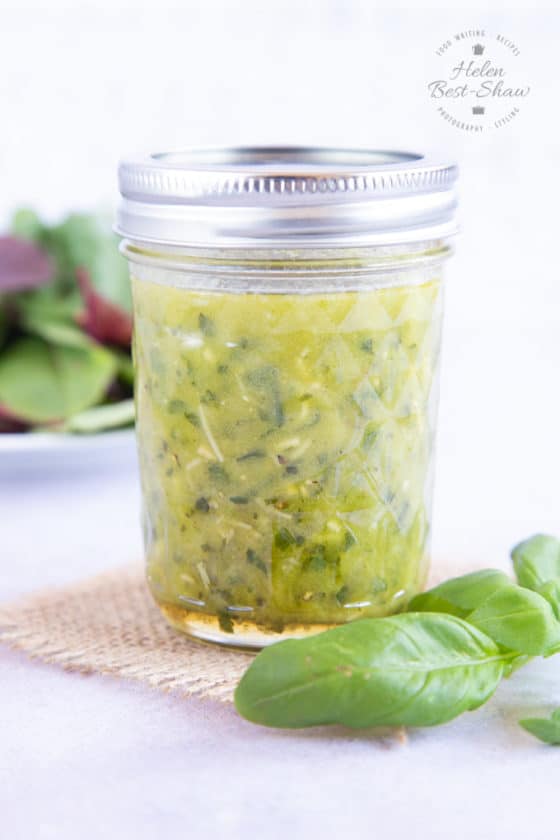 Easy Pesto Salad Dressing Recipe (3 minutes) Helen's Fuss Free Flavours