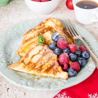 Spiced brioche Christmas French toast