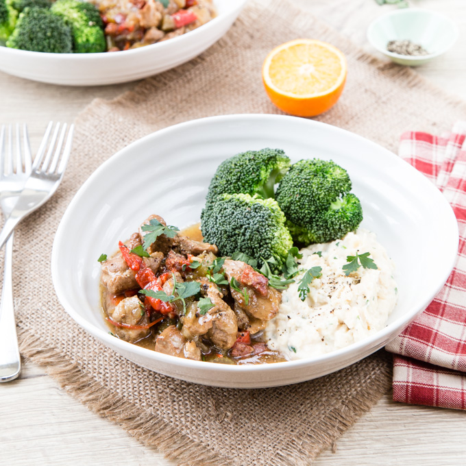 Slow Cooker Spanish Pork Stew with Chorizo Helen's Fuss Free Flavours