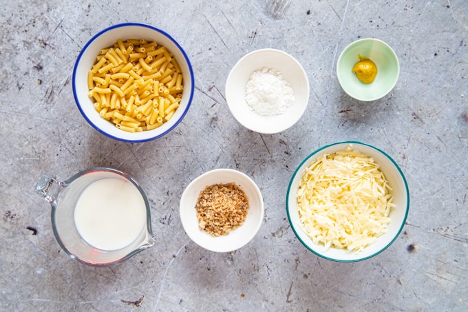 The six ingredients for tasty macaroni and cheese