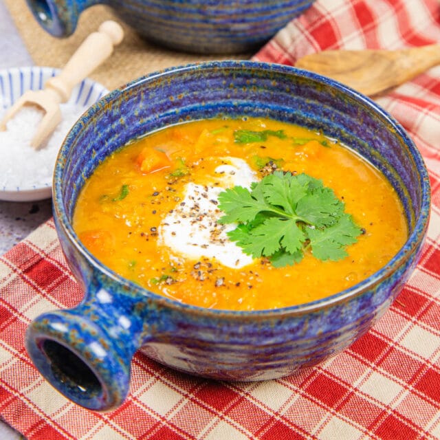 Spicy Carrot and Lentil Soup Helen's Fuss Free Flavours