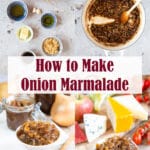 Four images to show you how to make an onion marmalade