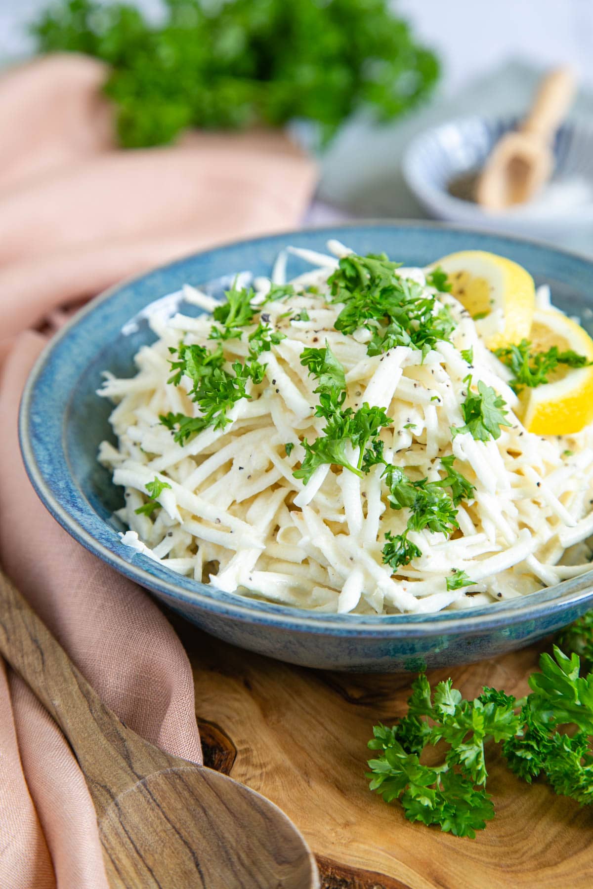Creamy and delicious yet still fresh and light, this celeriac remoulade is the perfect winter salad.