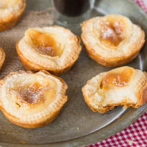 These puff pastry custard tarts are so good, you just can't resist taking a bite!