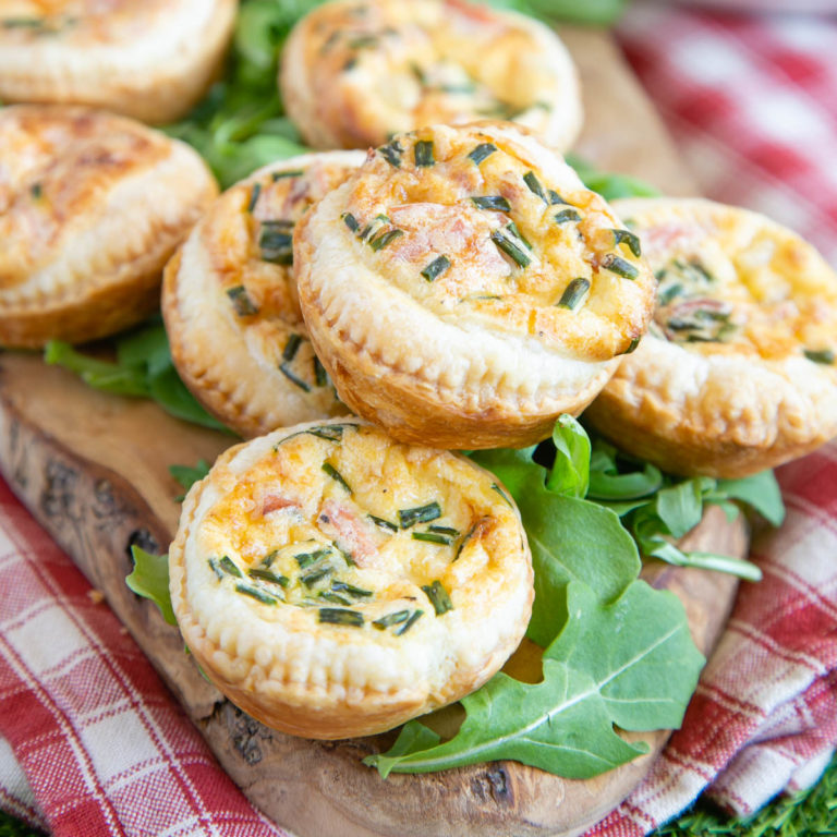 Vegetarian Mini Quiche Lorraine Helen's Fuss Free Flavours