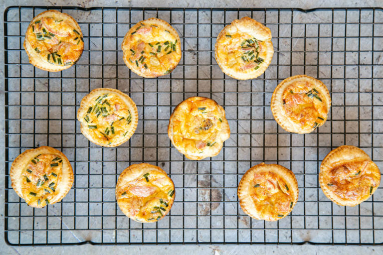 Vegetarian Mini Quiche Lorraine Helen's Fuss Free Flavours