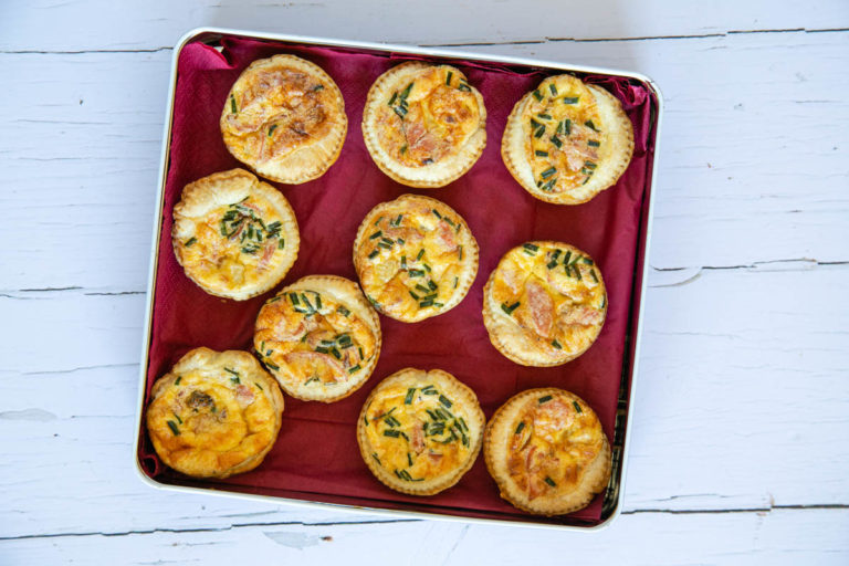 Vegetarian Mini Quiche Lorraine Helen's Fuss Free Flavours