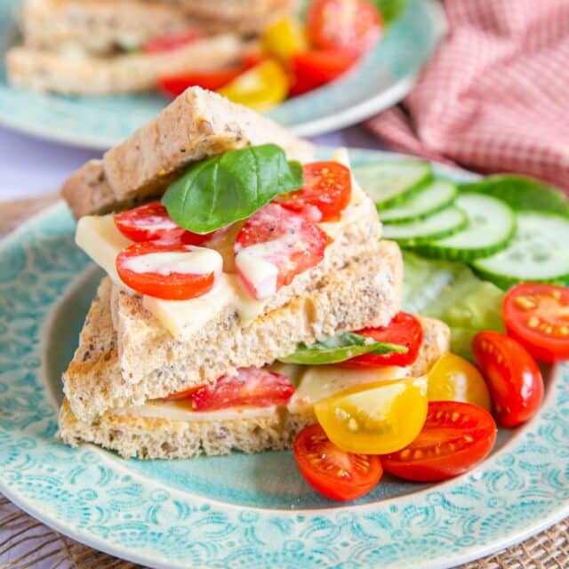 cheese tomato salad cream sandwiches - Fuss Free Flavours