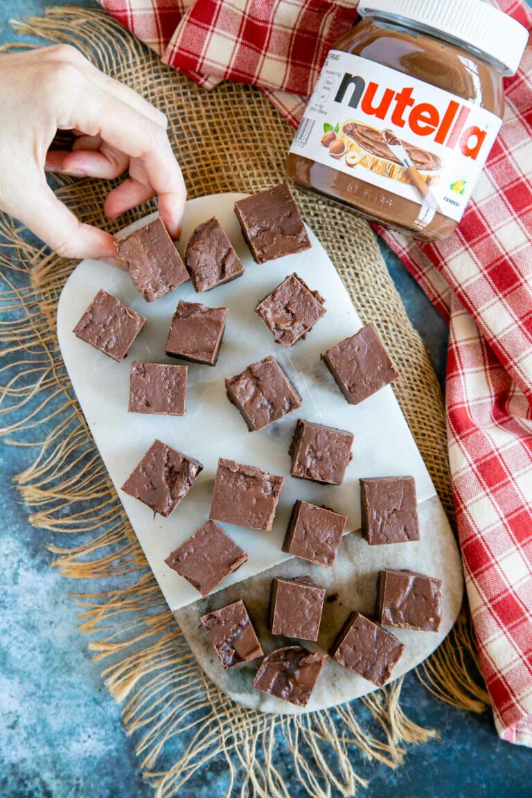 Easy Nutella Fudge Recipe - Helen's Fuss Free Flavours