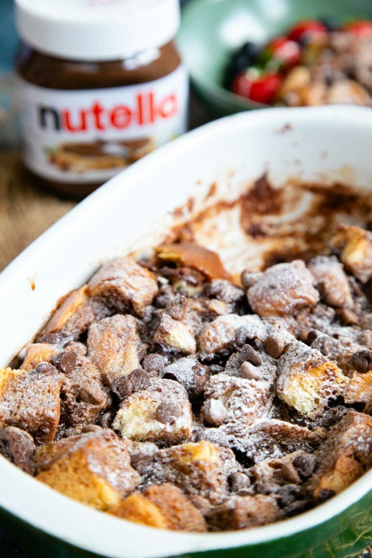 Nutella Bread and Butter Pudding Helen's Fuss Free Flavours