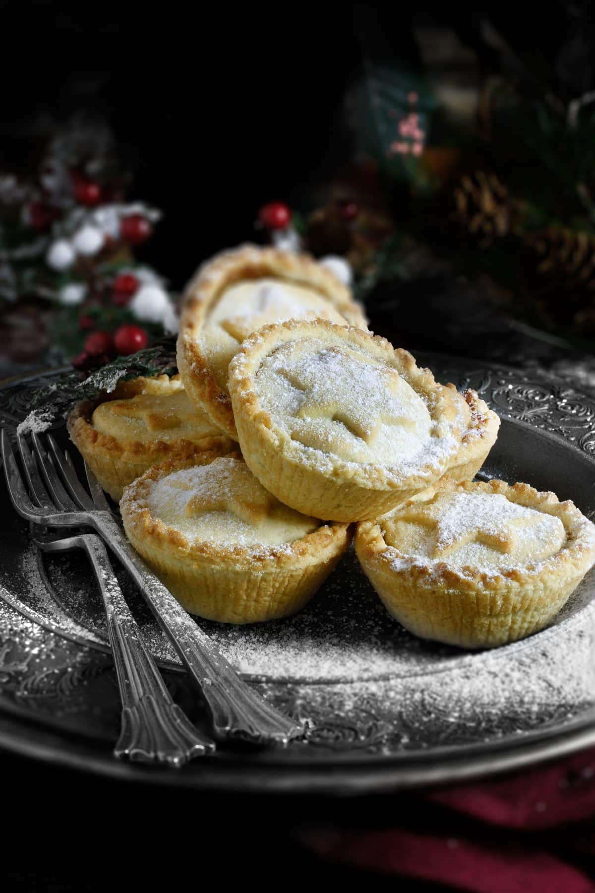 A plate of mince pies