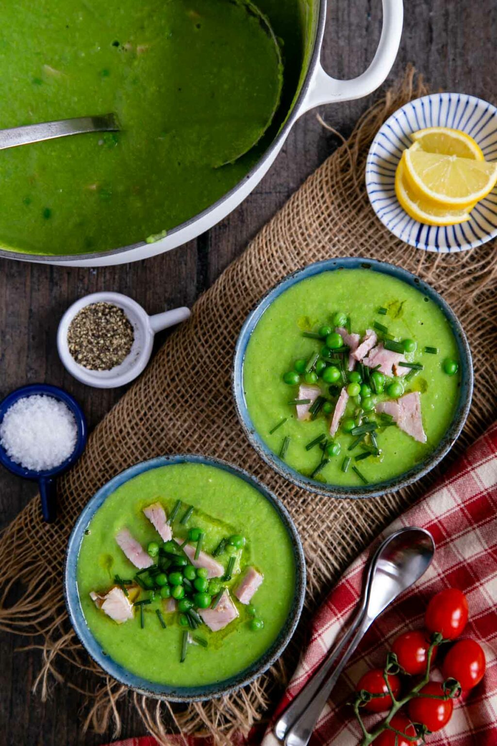Green Pea and Ham Soup Helen's Fuss Free Flavours