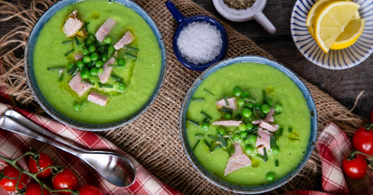Green Pea and Ham Soup Helen's Fuss Free Flavours