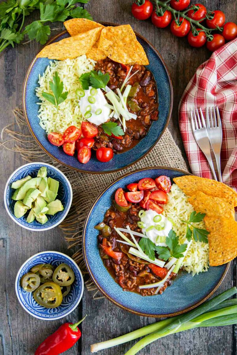 Slow cooker beef chili with minced beef Helen's Fuss Free Flavours
