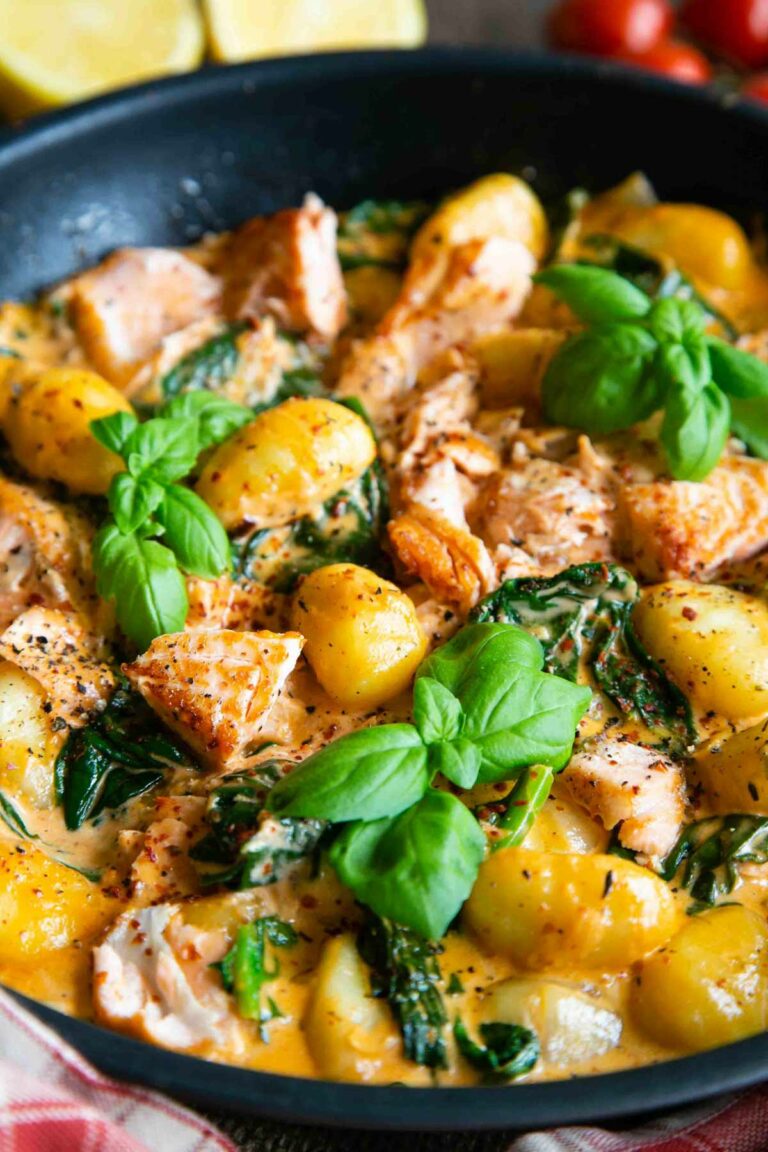 Creamy Salmon Gnocchi Helen's Fuss Free Flavours