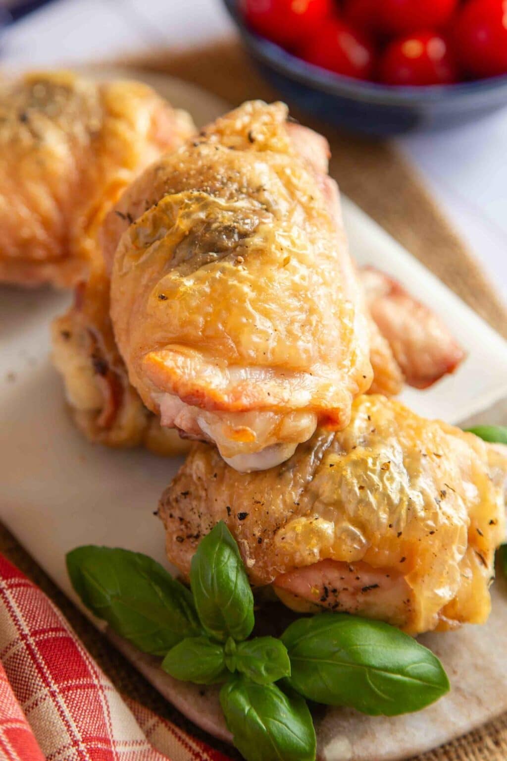 Baked Italian Chicken Thighs Juicy With Crispy Skins Helen's Fuss