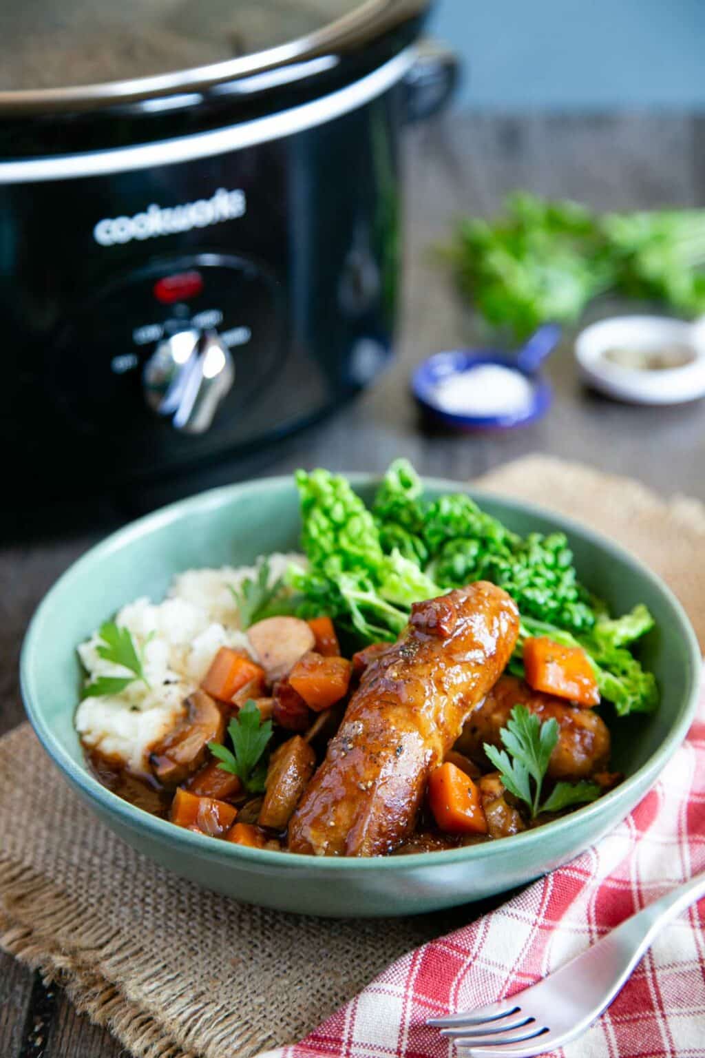 Slow Cooker Sausage Casserole Helen's Fuss Free Flavours