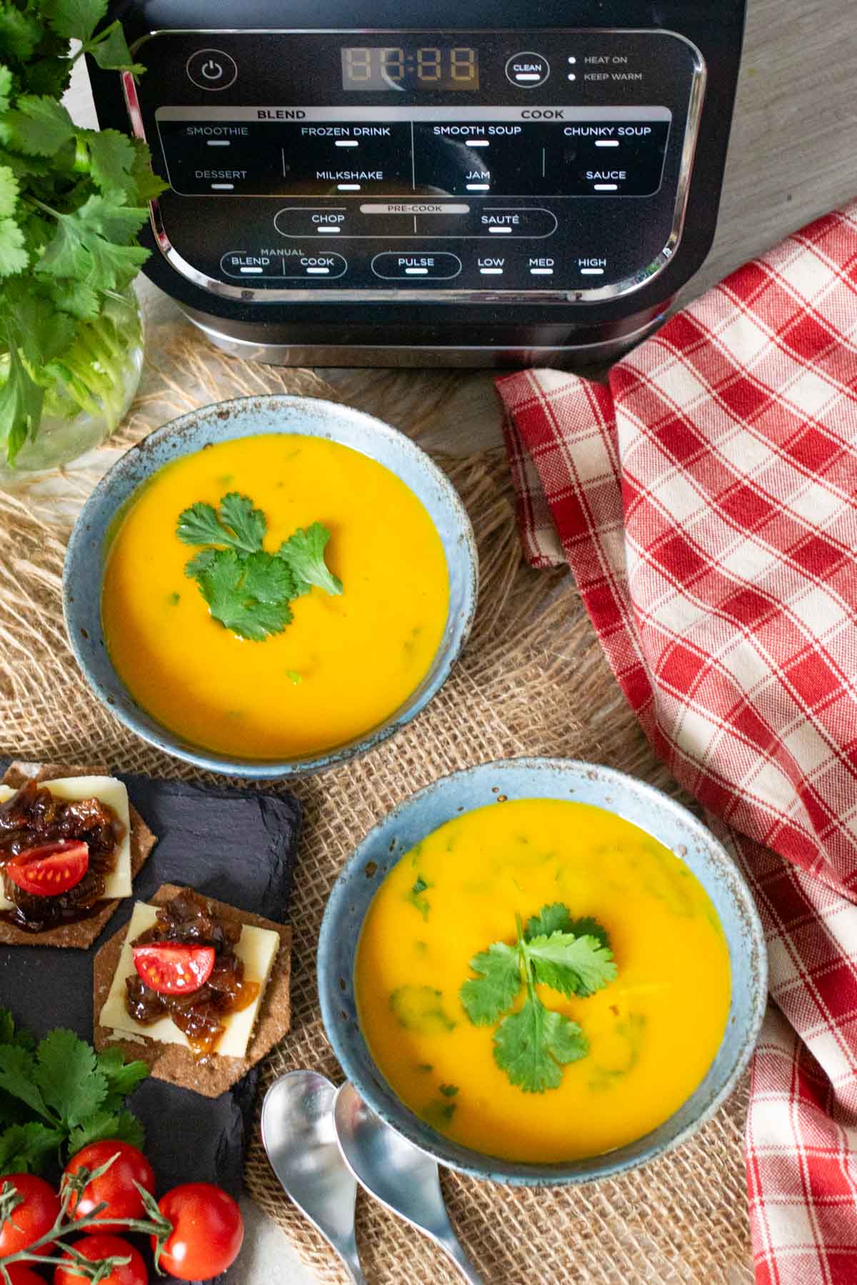 Easy Soup Maker Carrot Coriander Soup - We Eat At Last
