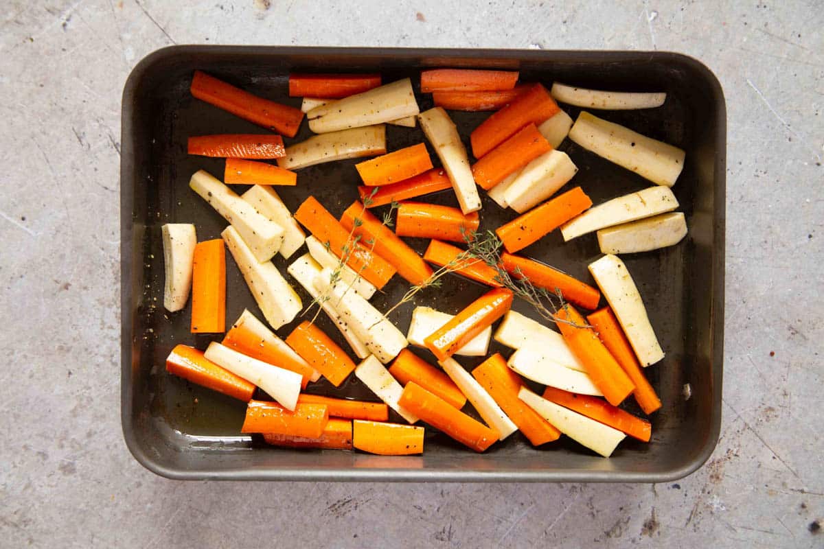 the raw ingredients ready to be cooked