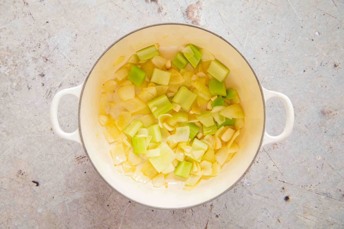 fry the onion, celery and garlic
