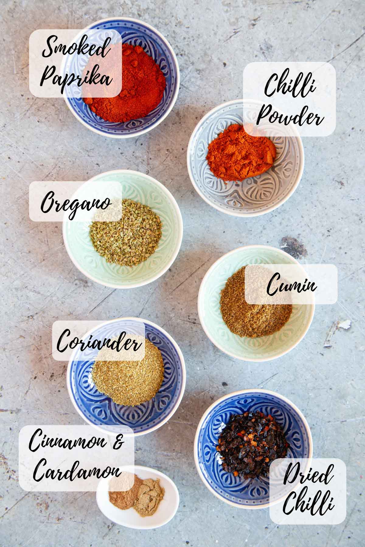 Ingredients for the seasoning