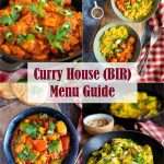 4 bowls of different curries