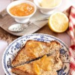 Lemon marmalade on toast is delicious