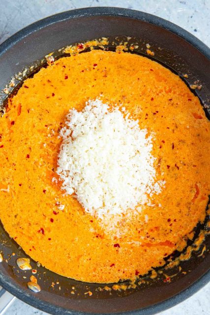 And the grated cheese