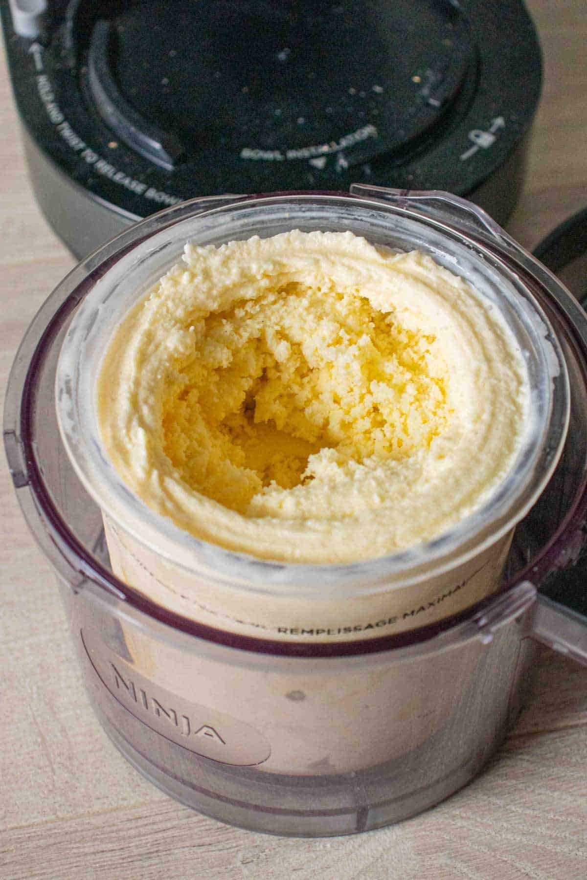 The mango froyo showing a granulated texture needing a re-spin