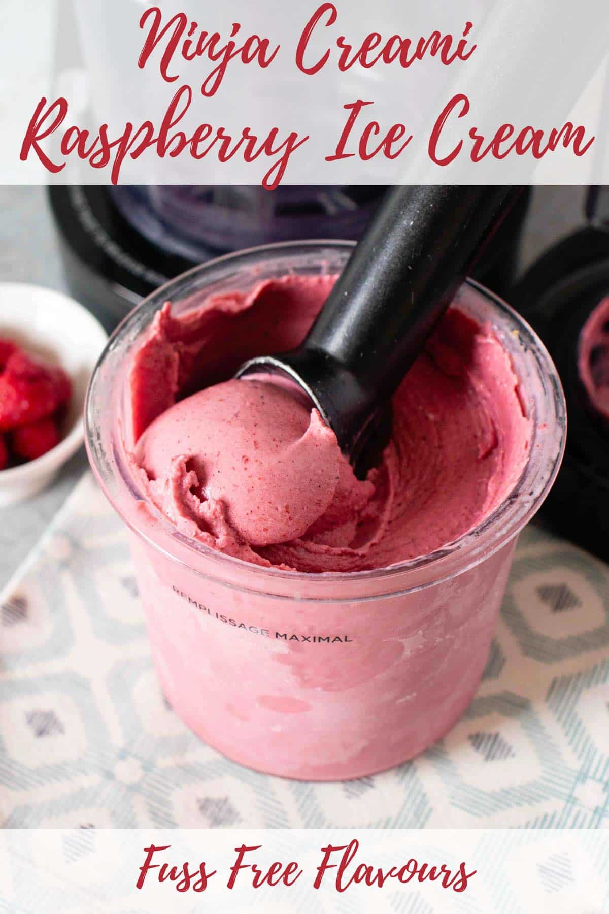 Raspberry Ice Cream (Ninja Creami) - Helen's Fuss Free Flavours