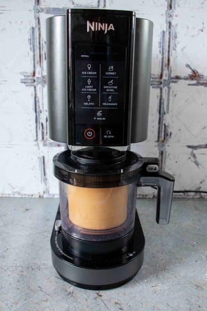 The froyo is then processed in the Ninja Creami